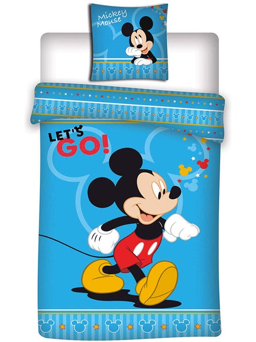 Mickey Disney - Juego de sábanas infantil Disney - Funda nórdica 140 x 200 cm - Kiabi Mickey Disney - Juego de sábanas infantil Disney - Funda nórdica 140 x 200 cm - Kiabi
