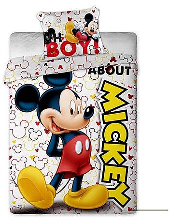 Mickey Disney, juego de sabanas infantil estampado reversible, BOY