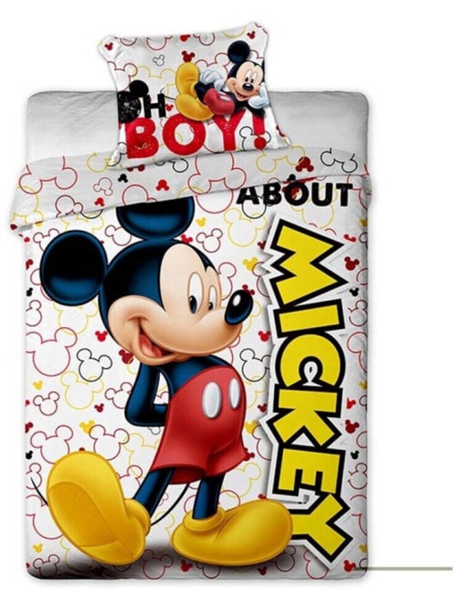 Mickey Disney, juego de sabanas infantil estampado reversible, BOY - Kiabi Mickey Disney, juego de sabanas infantil estampado reversible, BOY - Kiabi