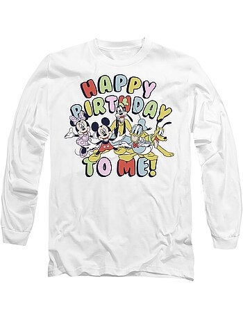 Mickey Mouse - Camiseta Happy Birthday To Me! para Adultos Unisex