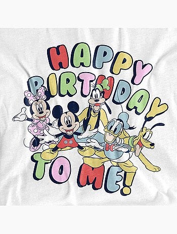 Mickey Mouse - Camiseta Happy Birthday To Me! para Adultos Unisex