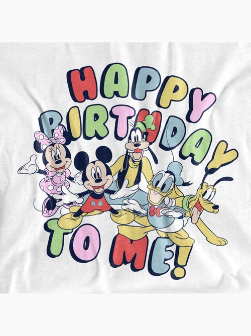 Mickey Mouse - Camiseta Happy Birthday To Me! para Adultos Unisex - Kiabi Mickey Mouse - Camiseta Happy Birthday To Me! para Adultos Unisex - Kiabi