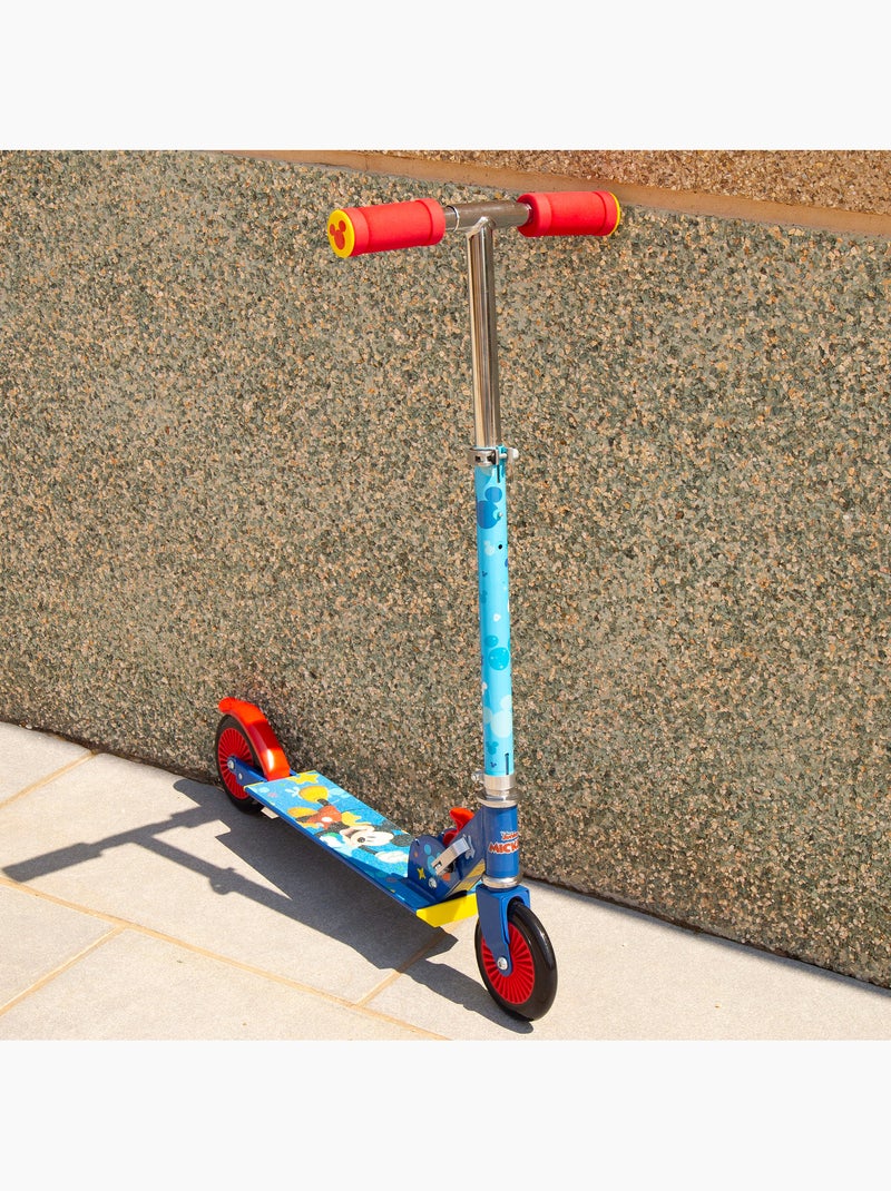 Mickey patinete plegable 2 ruedas 65x30x75-82 cm máx. 50 kg con freno N/D - Kiabi