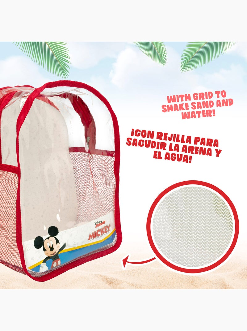 Mickey set cubo de playa con accesorios y mochila transporte N/D - Kiabi