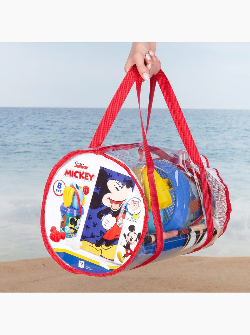 Mickey set cubo playa con accesorios toalla y bolsa N/D - Kiabi
