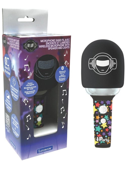 Micr?fono de karaoke Bluetooth/inal?mbrico con efectos de luz y sonido - Kiabi