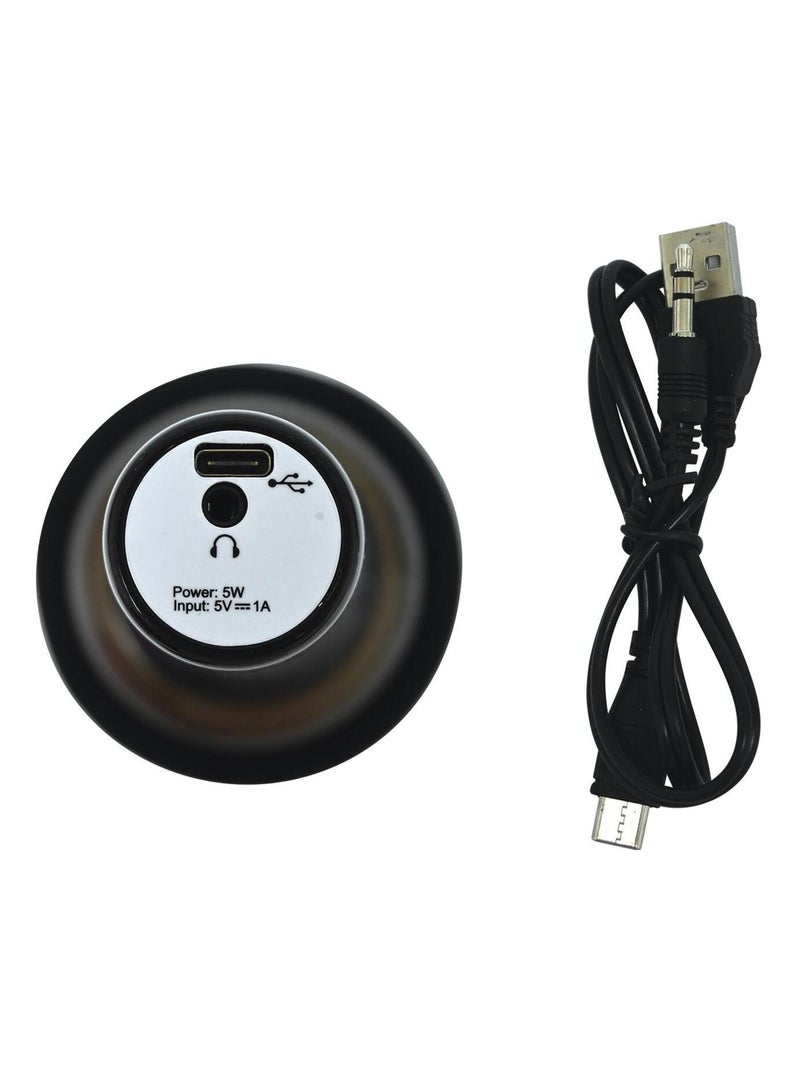 Micr?fono de karaoke Bluetooth/inal?mbrico con efectos de luz y sonido Negro - Kiabi