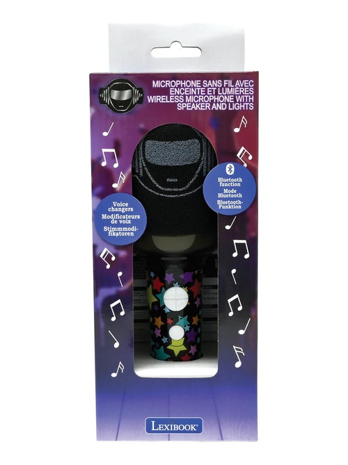 Micr?fono de karaoke Bluetooth/inal?mbrico con efectos de luz y sonido - Kiabi