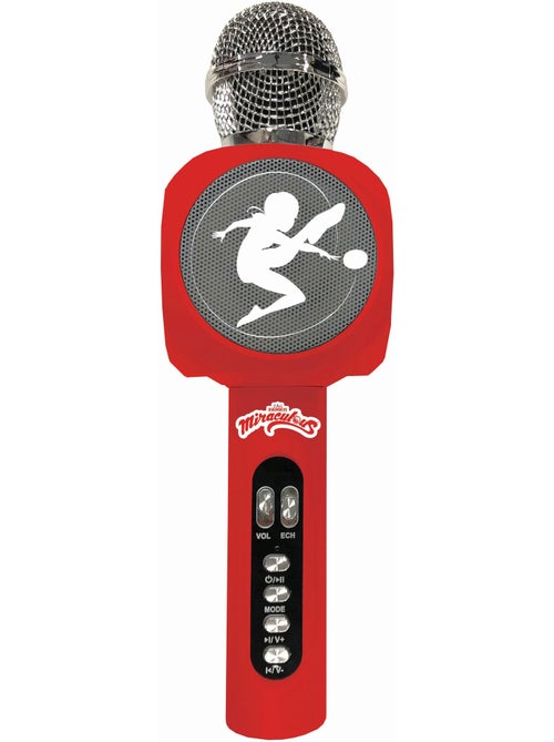 Micr?fono karaoke Miraculous Bluetooth? con altavoz, luces y funci?n de cambio de voz - Kiabi