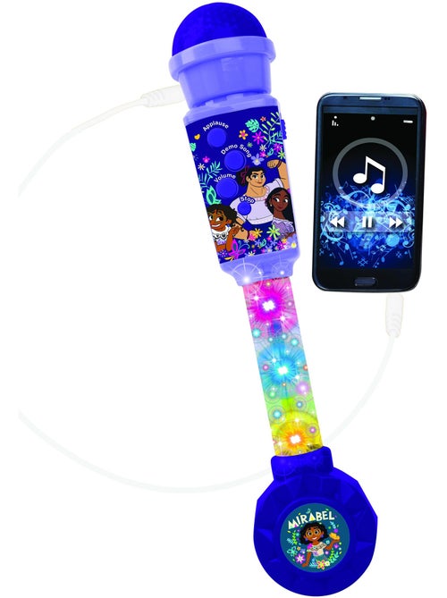 Micr?fono luminoso Encanto Trendy con altavoz (entrada auxiliar), melod?as y efectos de sonido - Kiabi
