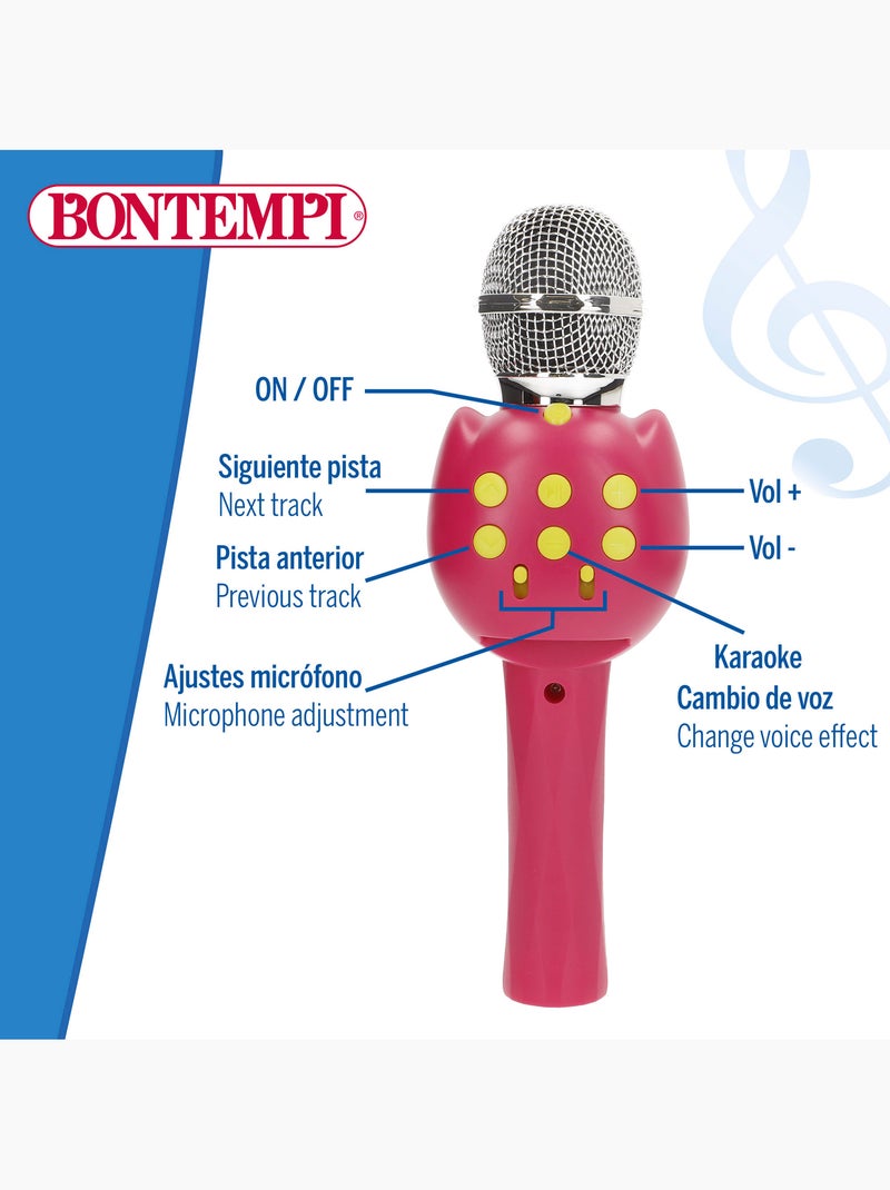 Micrófono infantil inalámbrico rosa c/altavoz bontempi N/D - Kiabi