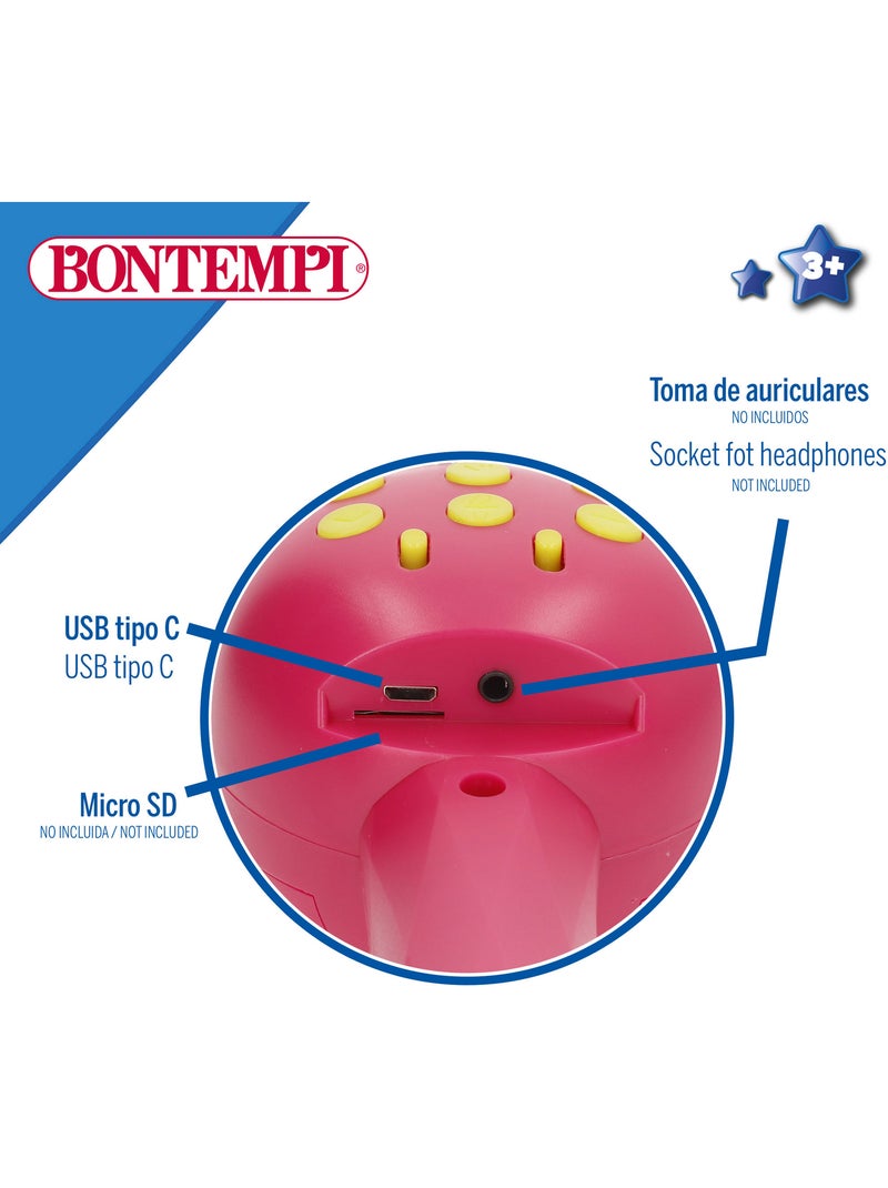Micrófono infantil inalámbrico rosa c/altavoz bontempi N/D - Kiabi