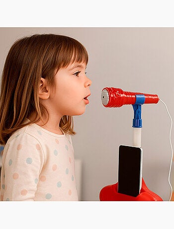 Micrófono juguete infantil inalámbrico con melodías y luces bontempi