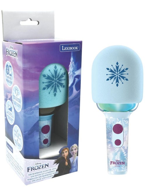 Micrófono karaoke Frozen Bluetooth/inalámbrico con efectos de luz y sonido - Kiabi