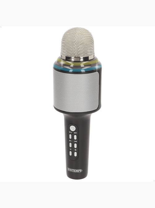Micrófono karaoke inalámbrico con altavoz y luces bontempi - Kiabi