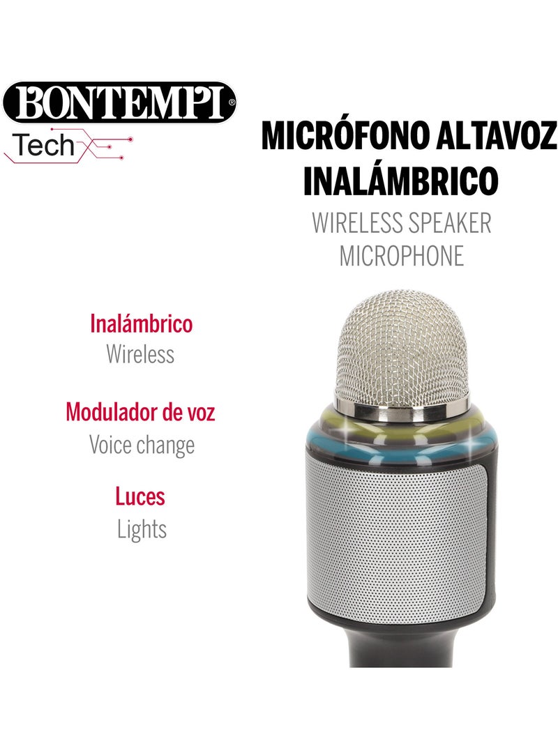 Micrófono karaoke inalámbrico con altavoz y luces bontempi N/D - Kiabi