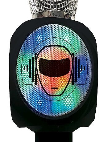 Micrófono karaoke iparty bluetooth® con altavoz, luces y función de cambio de voz