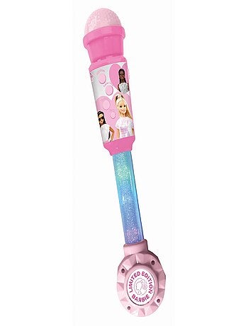 Micrófono luminoso Barbie Trendy con altavoz (entrada auxiliar), melodías y efectos de sonido