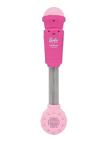 Micrófono luminoso Barbie Trendy con altavoz (entrada auxiliar), melodías y efectos de sonido