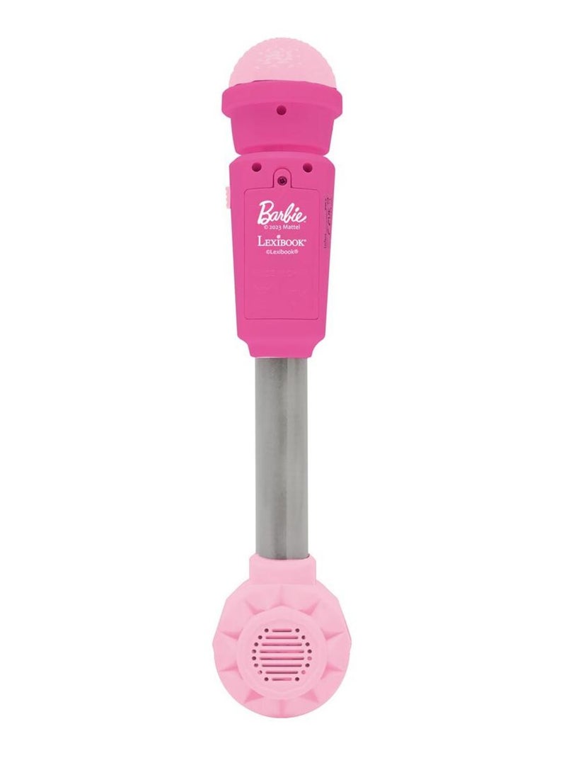 Micrófono luminoso Barbie Trendy con altavoz (entrada auxiliar), melodías y efectos de sonido Rosa - Kiabi