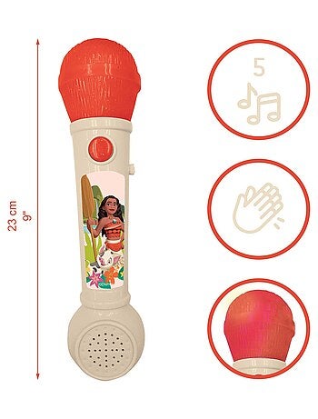 Micrófono luminoso con melodías y efectos sonoros