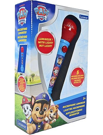 Micrófono luminoso de La Patrulla Canina con melodías y efectos de sonido