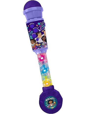 Micrófono luminoso Encanto Trendy con altavoz (entrada auxiliar), melodías y efectos de sonido