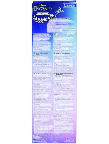 Micrófono luminoso Encanto Trendy con altavoz (entrada auxiliar), melodías y efectos de sonido