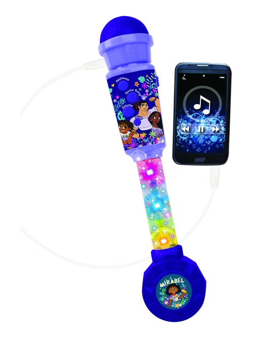 Micrófono luminoso Encanto Trendy con altavoz (entrada auxiliar), melodías y efectos de sonido - Kiabi