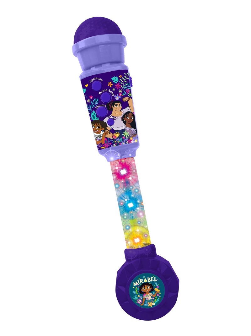 Micrófono luminoso Encanto Trendy con altavoz (entrada auxiliar), melodías y efectos de sonido Violeta - Kiabi