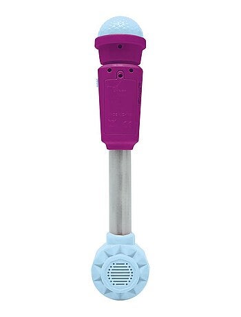 Micrófono luminoso Frozen Trendy con altavoz (entrada auxiliar), melodías y efectos de sonido
