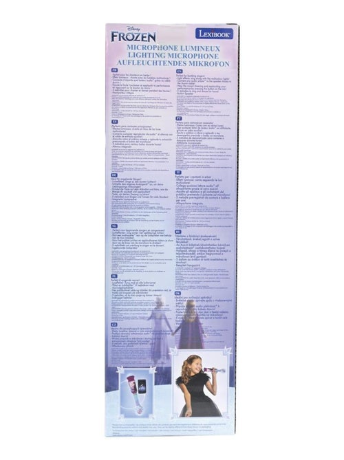 Micrófono luminoso Frozen Trendy con altavoz (entrada auxiliar), melodías y efectos de sonido - Kiabi