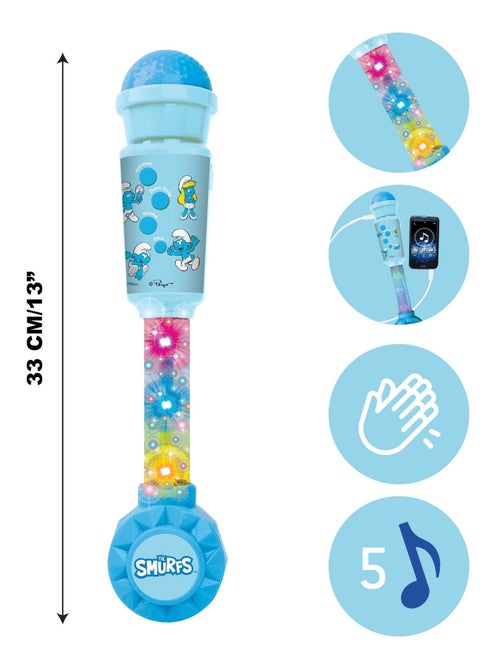 Micrófono Smurfs con tubo luminoso y altavoz - Kiabi