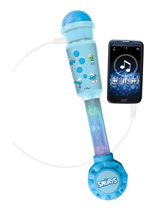 Micrófono Smurfs con tubo luminoso y altavoz - Kiabi