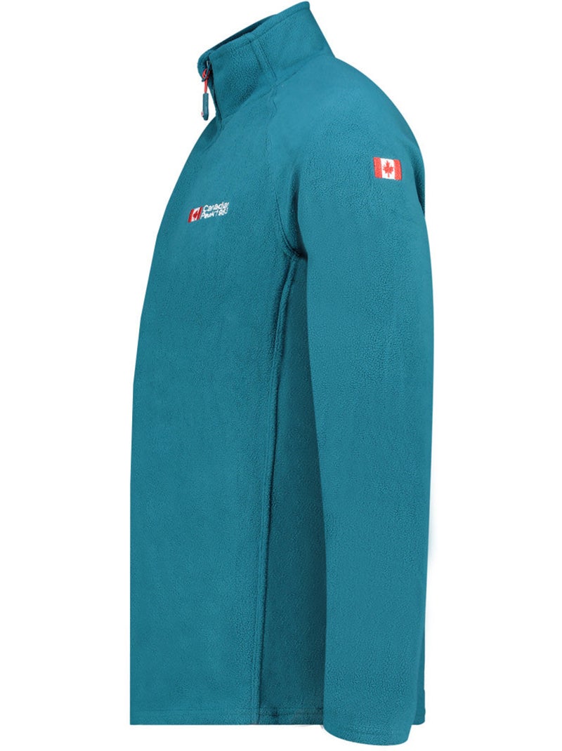 Micropolar con cuello de cremallera tugeak – canadian peak Azul petróleo - Kiabi