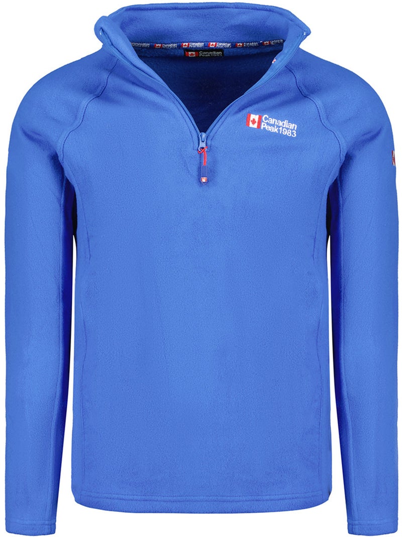 Micropolar con cuello de cremallera tugeak – canadian peak Azul real - Kiabi