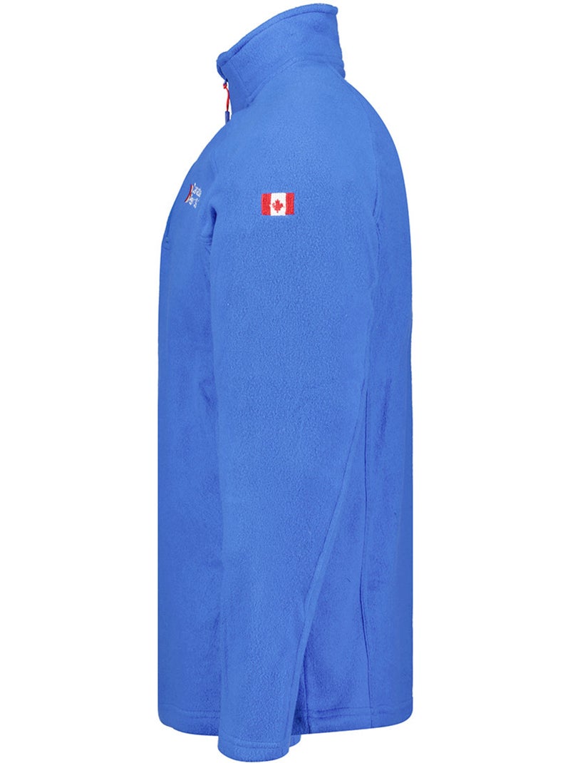 Micropolar con cuello de cremallera tugeak – canadian peak Azul real - Kiabi