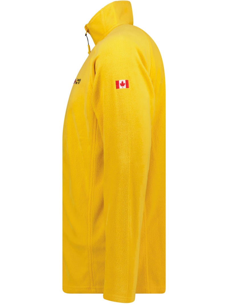 Micropolar con cuello de cremallera tugeak – canadian peak Mostaza - Kiabi