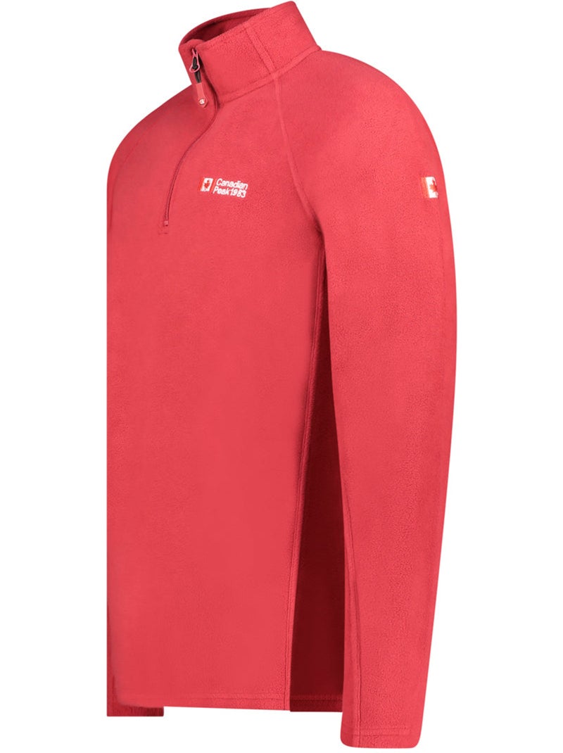 Micropolar con cuello de cremallera tugeak – canadian peak Rojo - Kiabi