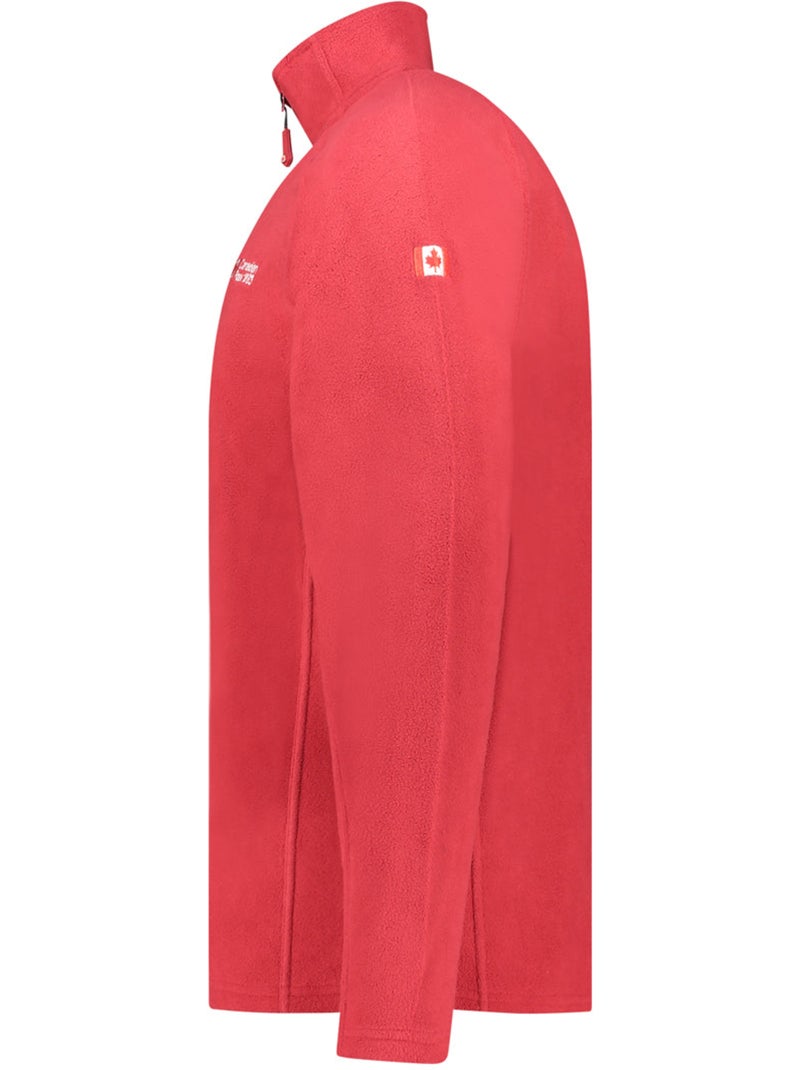 Micropolar con cuello de cremallera tugeak – canadian peak Rojo - Kiabi