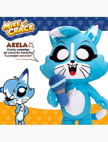 Mikecrack peluche oficial gatita akela "canto y repito lo que dices