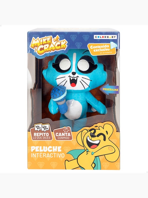 Mikecrack peluche oficial gatita akela "canto y repito lo que dices" - Kiabi