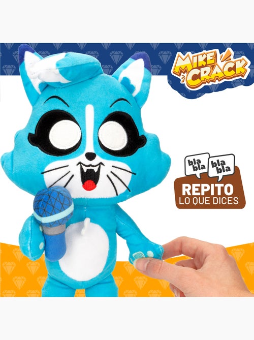 Mikecrack peluche oficial gatita akela "canto y repito lo que dices" - Kiabi