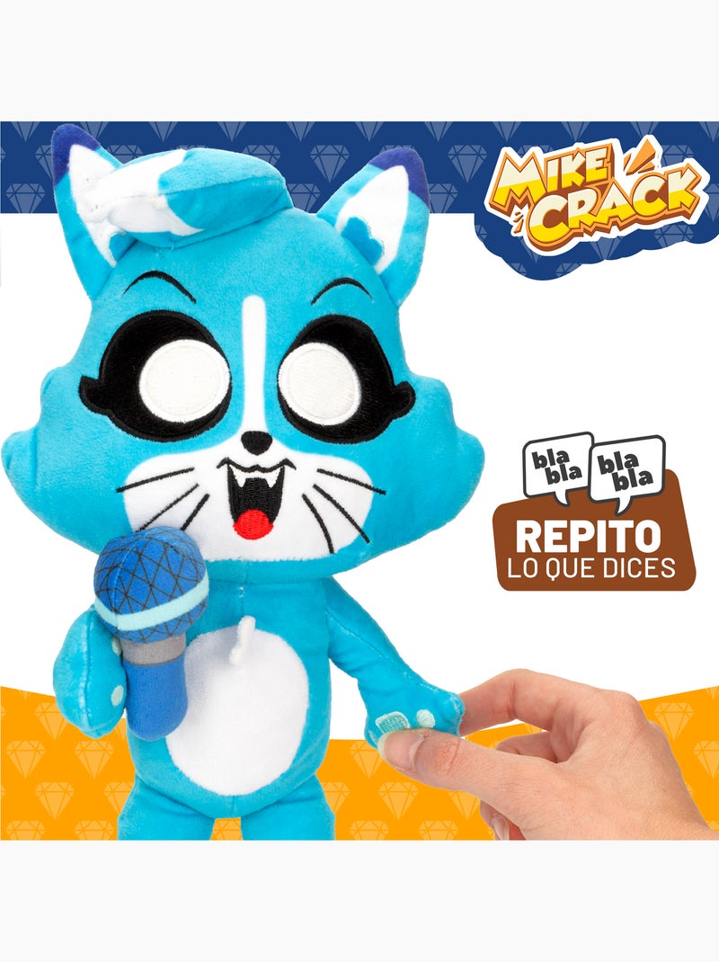 Mikecrack peluche oficial gatita akela "canto y repito lo que dices" Multicolor - Kiabi
