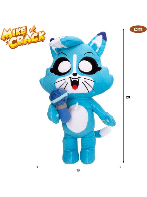 Mikecrack peluche oficial gatita akela "canto y repito lo que dices" - Kiabi