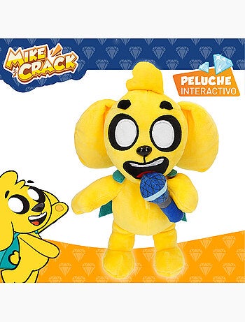 Mikecrack peluche oficial perro mike "canto y repito lo que dices