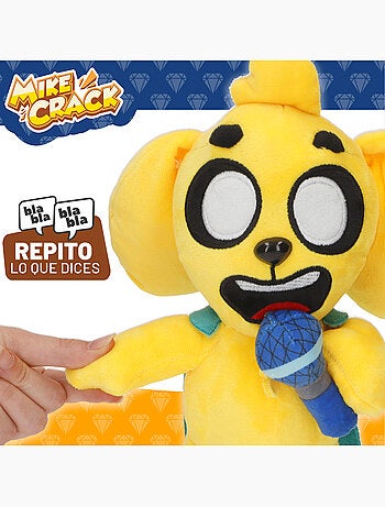 Mikecrack peluche oficial perro mike "canto y repito lo que dices