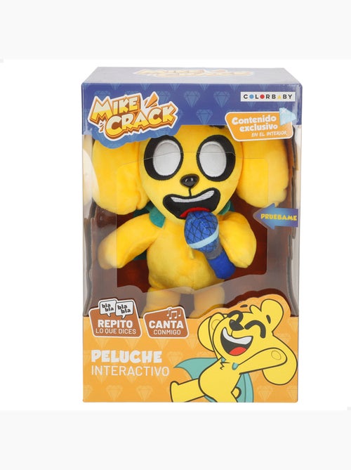 Mikecrack peluche oficial perro mike "canto y repito lo que dices" - Kiabi