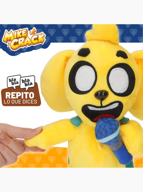 Mikecrack peluche oficial perro mike "canto y repito lo que dices" - Kiabi