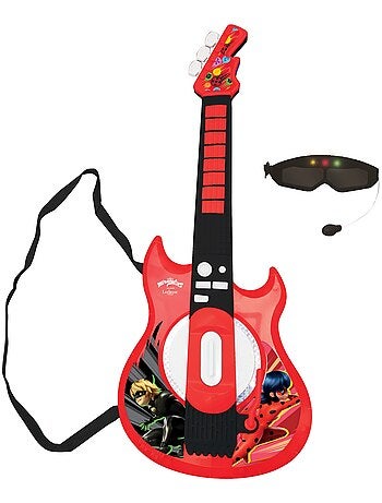 Milagrosa Guitarrara electrónica luminosa con micrófono en forma de gafas